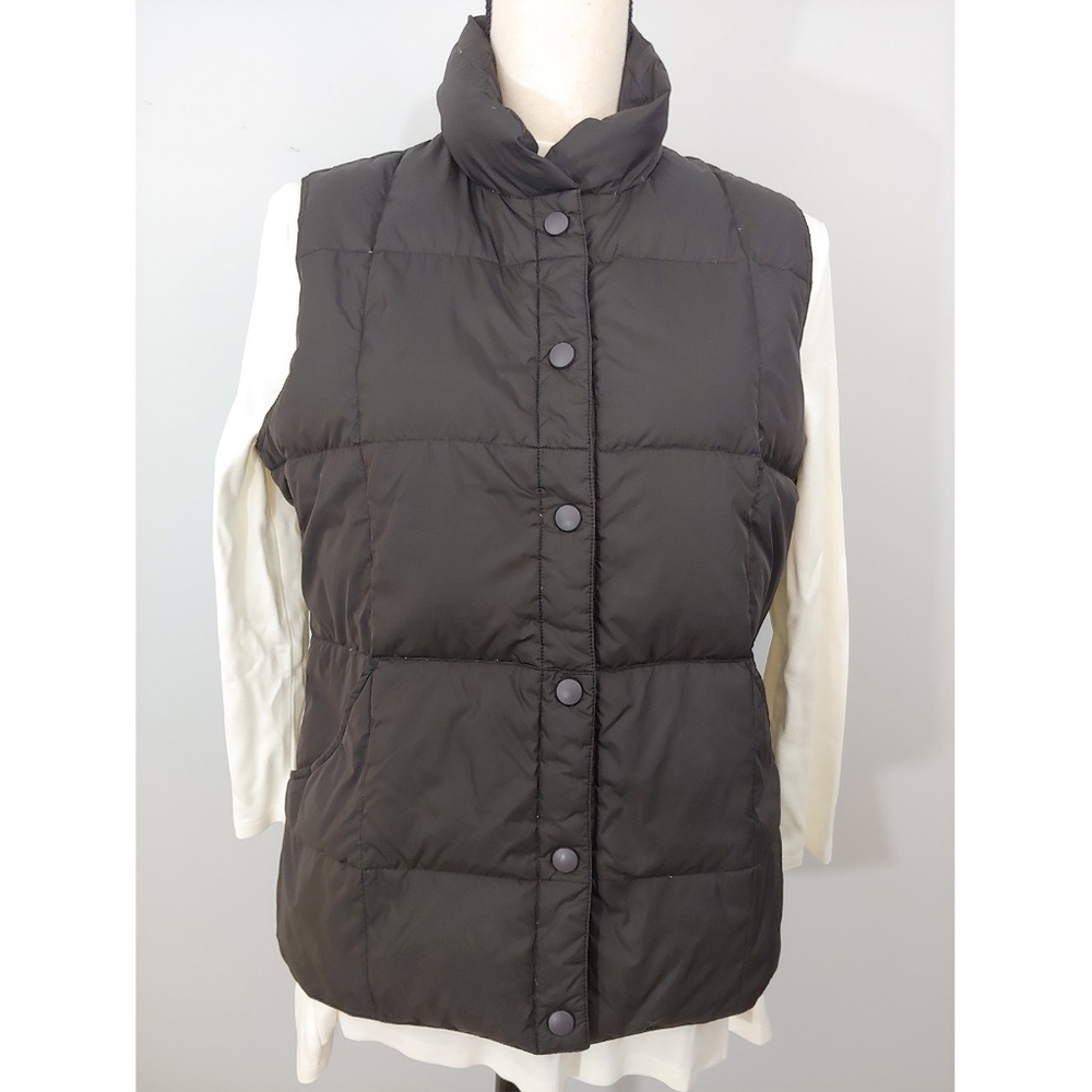 Lands End Size Small (6-8) Black Puffer Jacket
